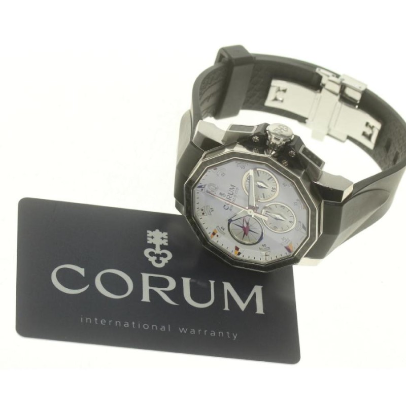 ☆良品【CORUM】コルム アドミラルズカップ クロノグラフ 01.0035 自動巻き メンズ | LINEショッピング