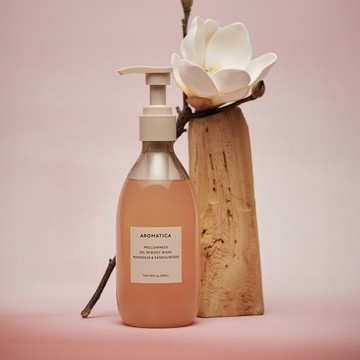 AROMATICA Mellowness Oil In Body Wash 290mL #Magnolia & Sandanwood