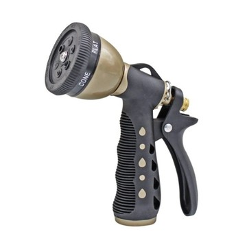 鋁頭6段水槍，多種噴水模式  1個  鋁合金