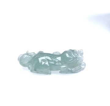 【招財神獸】冰種藍水翡翠貔貅 | 天然A貨翡翠 | 送禮