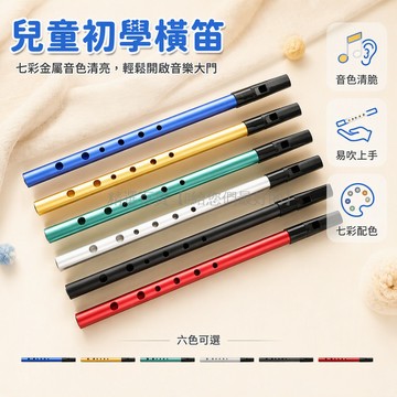 台灣出貨 铝合金 6 孔哨笛 初學者專用 學生成人練習樂器 B C D E 調式選擇 便攜戶外旅行吹奏 黑色吹嘴設計