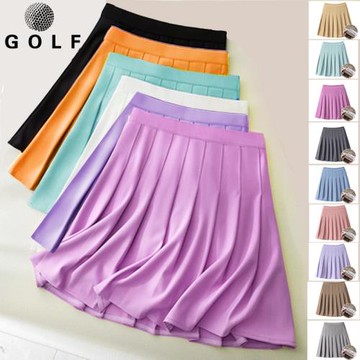 高爾夫球衣服女裝防走光長裙子百褶短裙jk春夏彈力顯瘦大碼半身裙