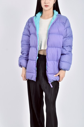 (L) triple star連帽長袖紫色外套