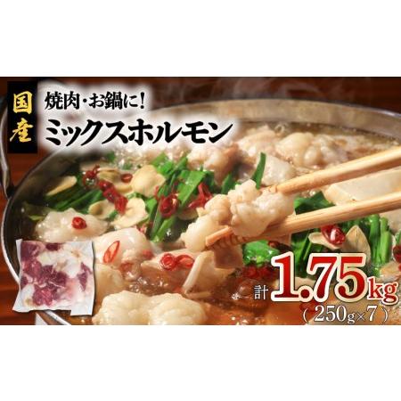 ふるさと納税 焼肉・お鍋に！ミックスホルモン1.75kg　K002-005 人気国産ホルモン 大人気国産ホルモン 牛肉 和牛 牛 国産牛 国産肉 お肉 肉 .. 鹿児島県鹿児島市