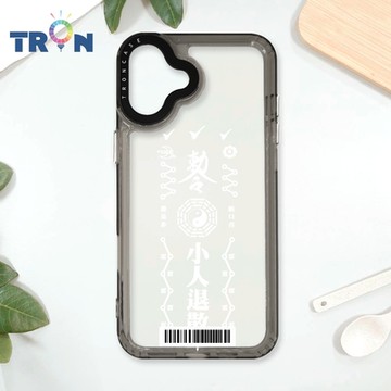 TRON IPhone 16 PLUS 白色創意招財幸運符咒 防摔太空載具殼 透黑 軟硬 手機殼
