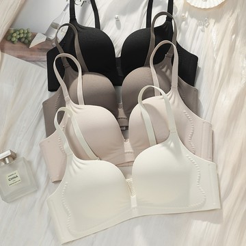 🚀虧本到貨🚀日本🇯🇵蹦迪不掉半杯無痕一片式無鋼圈內衣女士學生純色文胸罩聚攏收副乳