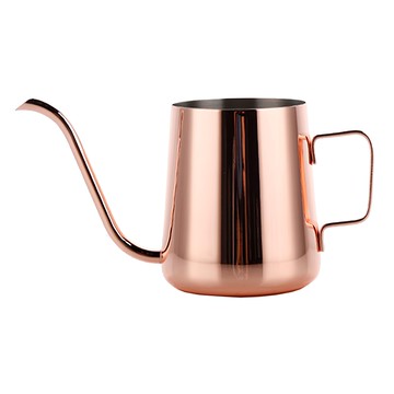 手沖咖啡壺 350ml 玫瑰金 304不鏽鋼 細口壺 掛耳咖啡 1~4人濾網  1個