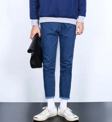 【JP.美日韓】韓國街頭穿搭 復古牛仔 刷白 淺色牛仔 牛仔褲 潮流 穿搭 古著 牛仔 高品質 牛仔 深色 抓皺 直筒