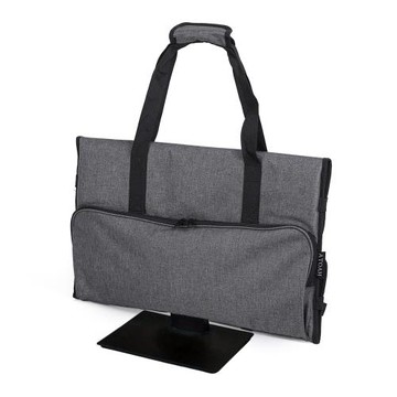 手提電腦顯示器保護套 便攜灰色雪花料戶外旅行電腦顯示屏收納包