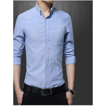 長袖修身型新郎休閑結婚男士襯衫