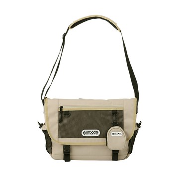 【OUTDOOR】風格前線系列14吋電腦信差包-淺褐色 OD163114BE