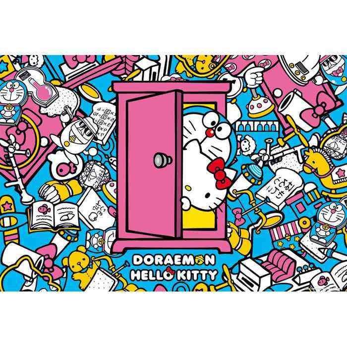 1000ピース　ジグソーパズル　ドラえもん×ハローキティ ジグソーパズル 1000ピース ドラえもん×ハローキティ ひみつ道具