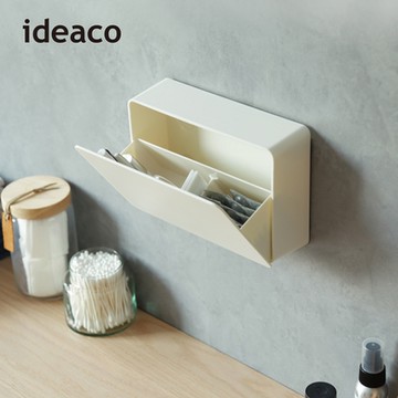 日本ideaco ABS壁掛式小物分隔收納盒(加大型)-4色可選