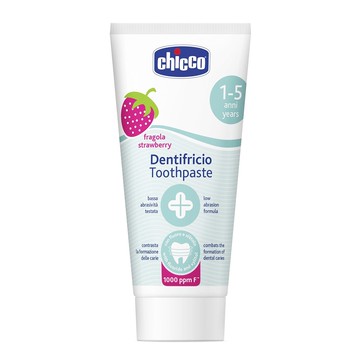 兒童木糖醇含氟牙膏50ml-水果草莓