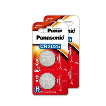 Panasonic CR2025 鈕扣型電池 3V專用鋰電池(4顆入)