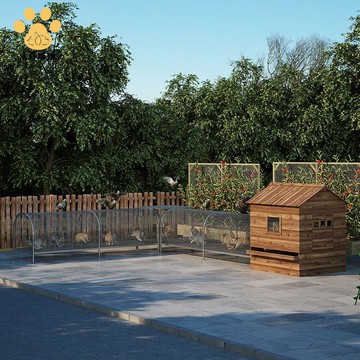 免運開發票 雞籠 養殖籠 兔籠 新款走地雞籠隧道養雞兔子跑道萌寵鐵絲網溜達雞家用籠子戶外耐用 八折下殺ly14