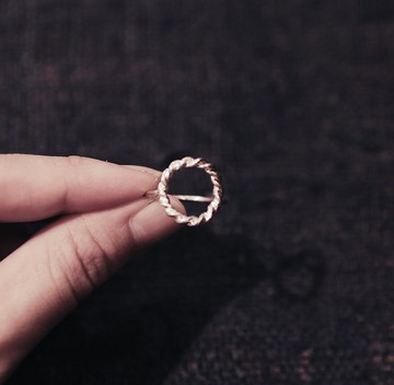 MU  女仕 Lady s 系列 Twise麻花戒指  925純銀