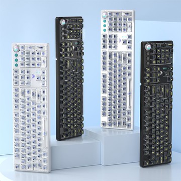 【品牌好評91.3萬+條】狼蛛F2088pro透明機械鍵盤青軸茶紅軸電競游戲筆記本臺式電腦打字