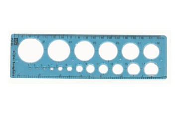 Life 徠福 TP-105 射出成型定規 (圓定規) (58 x 193 x 1mm)【APP滿額下單10%點數(單一帳號最高1000點)】4/30止