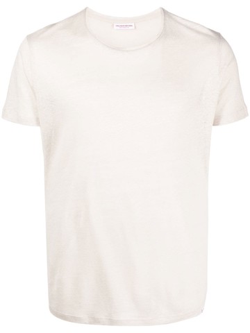 Orlebar Brown - crew neck short-sleeved T-shirt - men - Cotton - XL - Neutrals