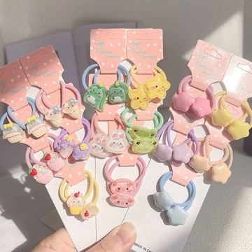 🎀biubiu童裝🎀兒童髮圈紮頭髮皮筋橡皮筋可愛寶寶不傷髮頭繩女童髮繩髮飾