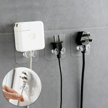 無痕電源線插頭萬用掛架10入組