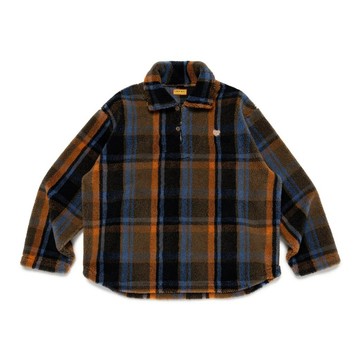 AirRoom正品現貨 2025AW HUMAN MADE FLEECE PULLOVER 法蘭絨 格紋 襯衫