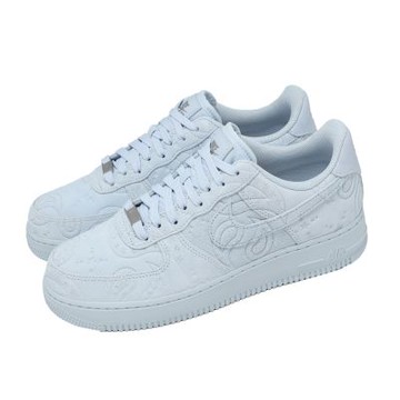 Nike 休閒鞋 W Air Force 1 07 PRM+ 女鞋 藍 AF1 荔枝紋 IO1259-400