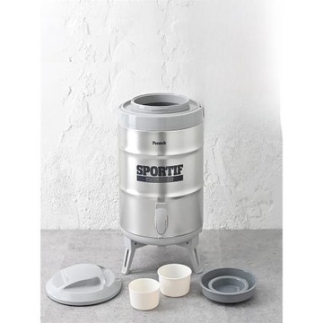 日本代購 孔雀牌不銹鋼冷熱雙層奶茶桶/商用保溫桶/豆漿桶/茶水桶