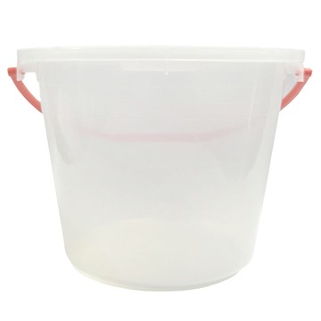 震嶸塑膠 附蓋透明豆花桶  22.1 x 17cm  1個  4L