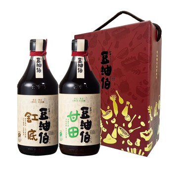 【豆油伯】缸底甘田兩入窗花禮盒組