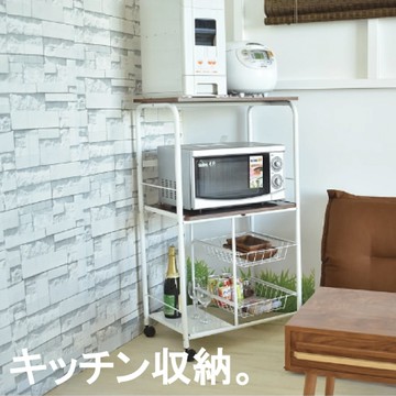 【4014】特寬多功能收納架(雙孔插座)