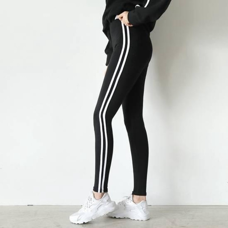 希望者のみラッピング無料】 XL レギンス サイドライン ヨガ ウエア 黒 スキニー スパッツ ラインパンツ