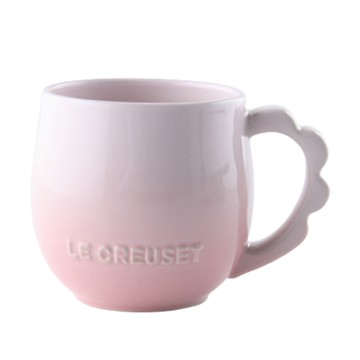 LE CREUSET 蕾絲花語系列 馬克杯 320ml 貝殼粉