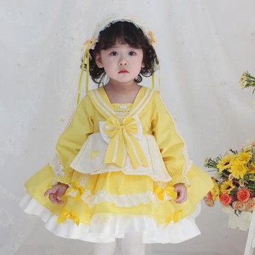 小洛娘 JY女童Lolita連衣裙2022春秋新款女童長袖洛麗塔公主裙
