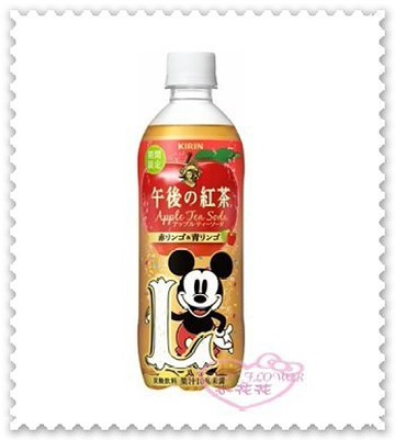 ♥小花花日本精品♥《Disney》迪士尼 米奇 午後の紅茶 碳酸飲料 蘋果口味 日本製 90300806