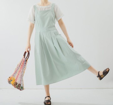 【清新薄荷】法式復古/棉質連衣裙