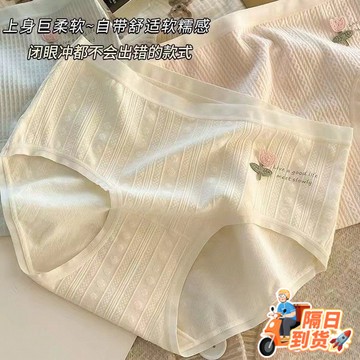 🚀虧本到貨🚀日本🇯🇵 內褲女抗菌無痕學生少女中腰抑菌日係學生透氣女士褲頭