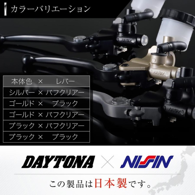 NISSIN 横型 5 8インチ 別体ブレーキマスターシリンダーキット DAYTONA 