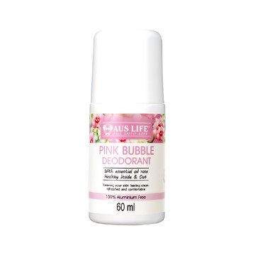 AUS LIFE 澳思萊 粉紅綠茶體香劑 滾珠設計 玫瑰精華 不含鋁鹽 清新香氛  60ml  1件