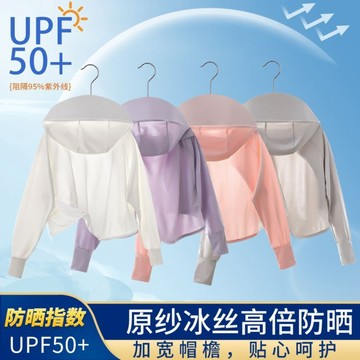 【台灣出貨】 女童夏季遮陽戶外糖果色防曬上衣清涼親膚UPF50+輕薄防紫外線