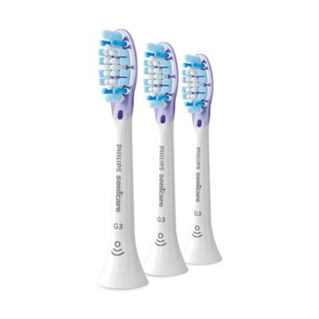 【PHILIPS 飛利浦】智能超效護齦刷頭3入-白 HX9053/67