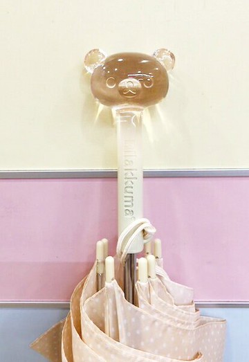 【震撼精品百貨】Rilakkuma San-X 拉拉熊懶懶熊 拉拉熊 RILAKKUMA雨晴兼用直立傘-米(55CM)#54701 震撼日式精品百貨