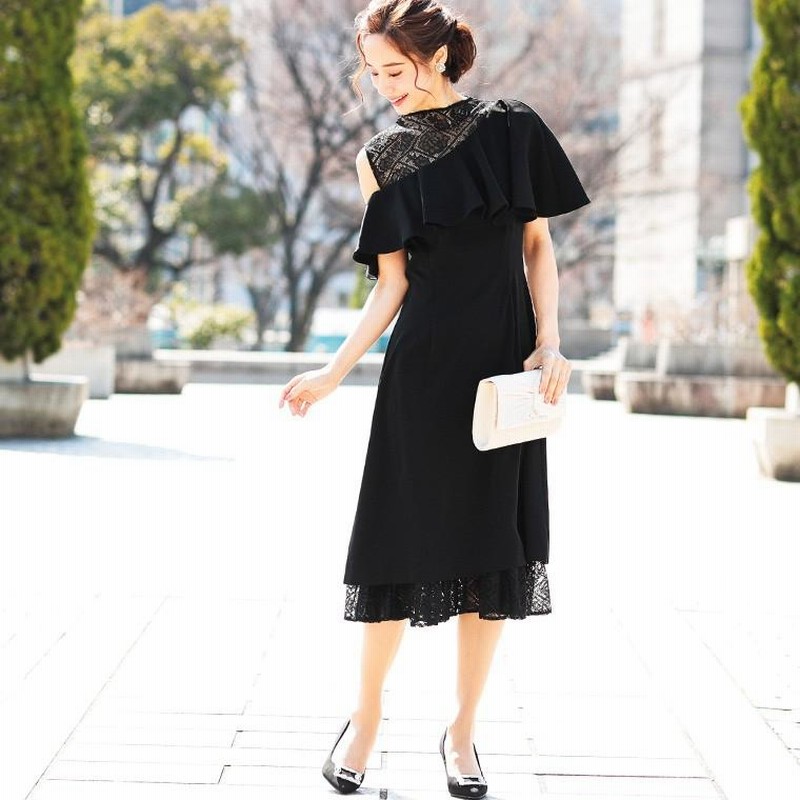 MARCHEA NOTTE ワンショルダー ビッグリボン付パーティードレス jy8300944_11.jpg