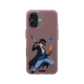 iPhone 17 Clear (相機按鈕) 晶醺玫 - 航海王 One Piece - 角色系列-薩波
