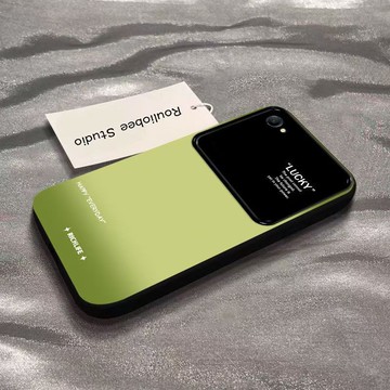 晕染渐变绿苹果16e手机壳iPhone16e小6.1寸磨砂耐脏简约超薄学生軟膠男女保護殼