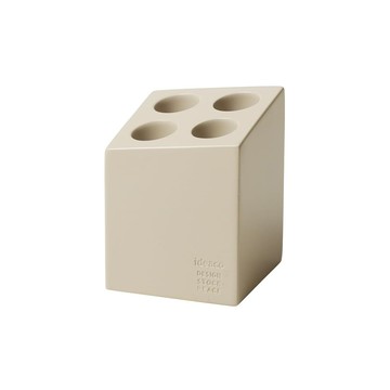【日本ideaco】mini cube 砂岩4孔雨傘架-多色可選-米棕