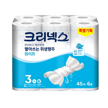 Kleenex 可麗舒 可水洗衛生廚房紙巾 白色  6捲  1袋