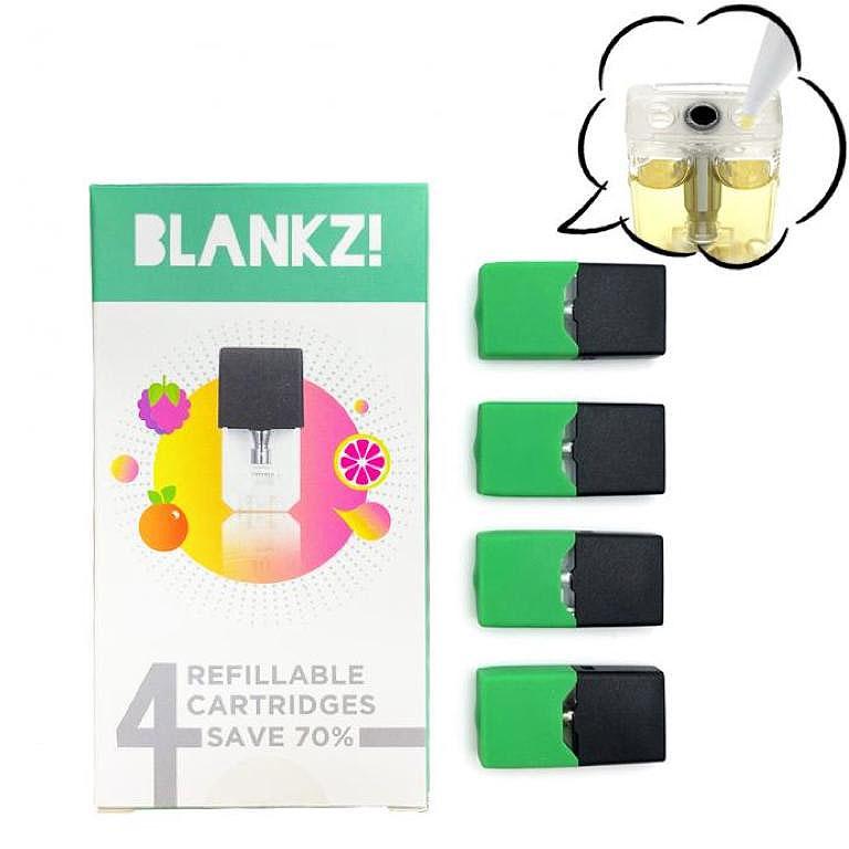 JUULジュール用BLANKZ! Refillable Cartridge 交換空ポッド（ネコポス 