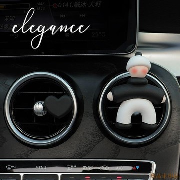 關注新貨😜2024新款小人車用香薰車用汽車香水出風口裝飾擴香石車內飾擺件女